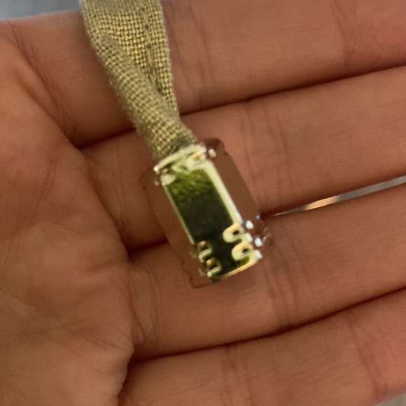 Boston proper brushed gold metallic linen blend shacket size M studded pockets - Picture 10 of 12